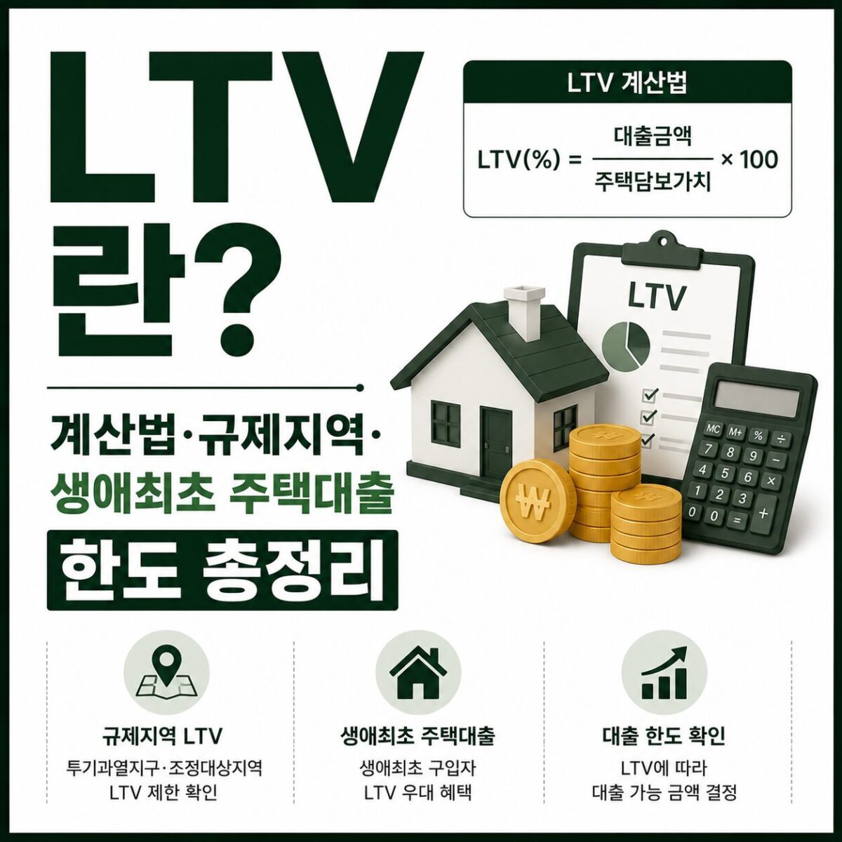 LTV란? 계산법·규제지역·생애최초 주택대출 한도 총정리 썸네일